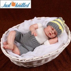 Newborn-twins-boys-and-girl-crochet-outfits-grey-2
