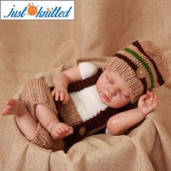 2 color stripe baby outfit